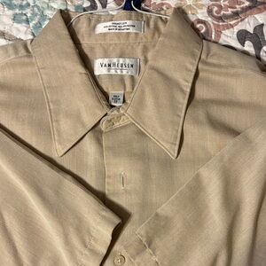 Van Heusen Men's Light Tan Dress Shirt
